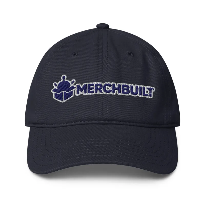 Low Profile Baseball Cap with the MerchBuilt logo