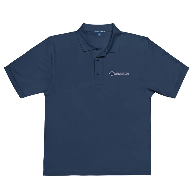 Men’s Premium Polo Shirt with the MerchBuilt logo