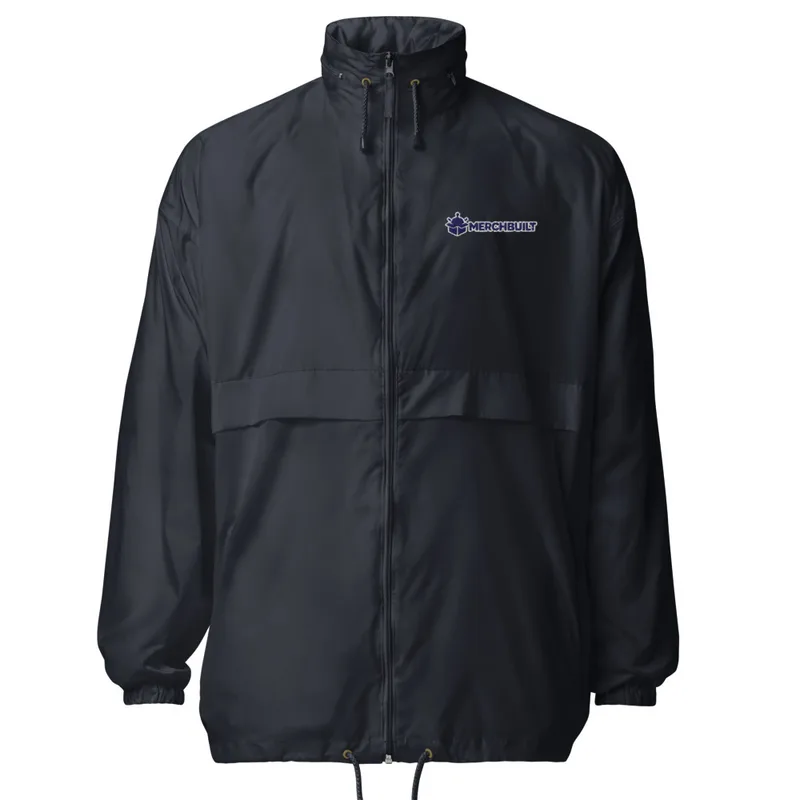 Unisex Basic Windbreaker with the MerchBuilt logo