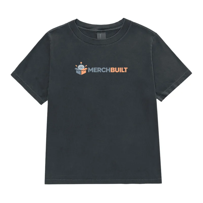 Women's Heavyweight Garment Dye Tee with the MerchBuilt logo
